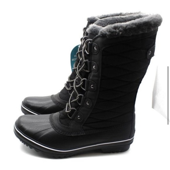 NIB! Jbu by Jambu chilly water resistant fur lined duck boots in black. Size 8.5 - Picture 6 of 8